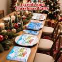 4 x Elegant Christmas Cocktail Napkins Paper for Holiday Parties, Decorative Paper Dinner Napkins in a 20-Count Pack