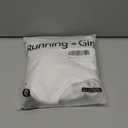 RUNNING GIRL Sports Bras for Women, Medium-High Impact Running Strappy Sports Bra with Removable Pads (Large, White)