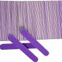 Mini Nail Files Bulk (100 Pcs), Double Sided Emery Board Nail File for Nature Nails, Manicure Tool Set Disposable Colorful Nail File for Home Salon Use Travel Size Men Women Kids Wood Board