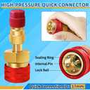 Boltigen R1234yf to R134a Adapter, R1234yf Adapter, High & Low Pressure Side 1234yf Adapter, R1234yf Quick Coupler Convertion Connector, for R134a System Convert to R1234yf System Refrigerant Recharge