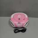 KLIM Candy Kids CD Player for Children - FM Radio - Includes Batteries - Pink - Boombox Portable - CD Player Children - with Speakers, Toddlers (Pink)