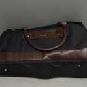 VUUDH Convertible Garment Bag for Travel - 50L Leather Carry on Duffel Bag for Men Women with Shoe Compartment & 2 Storage Pouches | 2 in 1 Hanging Suitcase for Wrinkle-Free Travel