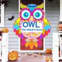 Halloween Trunk Or Treat Car Decorations Kit, Owl Christian Trunk or Treat Car Decorations Kit for Suv Archway Garage Door Halloween party decorations Religious