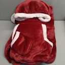 Giggling Getup Wearable Blanket Hoodie for Women Men Gifts for Women Mom Wife Sherpa Fleece Long Hooded Blanket Sweatshirt Cozy Sherpa Wearable Throw with Pocket & Sleeves for Adult Standard Burgundy