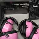 ZOHAN 019 Noise Cancelling Headphones for Adult - NRR 28dB Hearing Protection for Working, Shooting, Mowing, Autism (2 Pack pink)