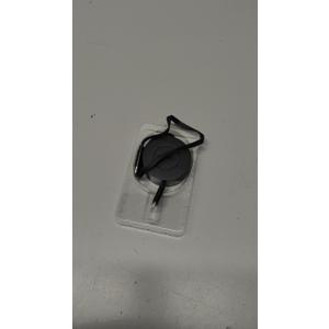 AGVEE 1ft Fixed / 2.3ft Extend USBC to Lightning Charger Cable Mountable One Way Retractable 27W Fast Charging Cord, PocketSized for iPhone 14 13 12 11 XS, Desk Organizer, Black