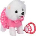 WorWoder Electronic Singing Walking and Barking Plush Dog Toy Interactive Puppy Dog with Remote Control Leash for Kids Toddler Gifts Birthday Girls Boys