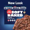 Fiber One 70 Calorie Chocolate Fudge Brownies, Mega Pack, 18 ct, 16 oz | 26% Daily Value of Fiber per Bar, 70 Calories & 2g Sugar, 5g Net Carbs, Bulk Pack for Office or Pantry Stocking (EXP 02/28/27)