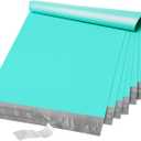 Fuxury 19x24 Inch 50 Pack Large Poly Mailers Shipping Envelopes,Self Adhesive Mailers Poly Shipping Bags for Clothing,Waterproof and Flexible Packaging Bag for Small Business(Teal)