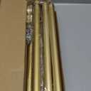 Gold Extra Long Curtain Rod 44x10x12, Heavy Duty, Metal, Wall Mounted, 1.5 inches Diameter, 2.477 kg, 35 lbs Max Weight, Window Treatment Single Rods Heavy duty