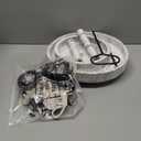 Nuogo 24 Pcs Winter Tiered Tray Decorations Set and 2 Tiered Tray Stand with Handle Winter Table Decoration Tabletop Snowman Decorations for Christmas Home Farmhouse Hot Cocoa (Black)