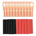 10pcs 8 Awg - 5/16" (M8) Sanuke Wire Lugs Ring Terminal Connectors Ends Heavy Duty for Battery Cable Lug Wire Electrical Eyelets with 3:1 Dual Wall Adhesive Heat Shrink