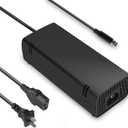 Xbox 360 E Power Supply, uowlbear AC Adapter Power Brick with Power Cord for Xbox 360 E Console 100-240V Auto Voltage Low Noise Version -Built in Silent Fan