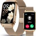 Fitness Tracker Watch for Women Men, Step Counter Compatible with iPhone and Android, IP68 Waterproof, Activity Track with Calorie, Sleep Monitor, 110+ Sports Modes Pedometer Smart Watch Smartwatch