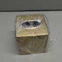 Monarch Abode Tissue Box Cover Square  Hand Hammered Brushed Gold Metal Tissue Holder Box for Bathroom Accessory, Aesthetic Decorative Facial Napkin Cube for Modern Home Decor