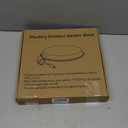 Chicken Water Heater for Winter, 110Watt Thermostat Heated Poultry Waterer Base with 9.8ft Power Cord, Suitable for Plastic/Metal Poultry Waterer(Black, 11INCH-1PACK)