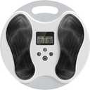 EMS Foot Massager for Neuropathy Relief, TENS Foot Nerve Circulation Stimulator for Pain Relief, Muscle Stimulator with 4 Body Pads, Relieves Swelling, Cramps, Plantar Fasciitis