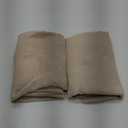 LAMIT Natural Beige Linen Curtains 84 inch Long 2 Panels, Soft Thick Linen Blended Light Filtering Living Room Panels Rod Pocket Neutral Drapes for Bedroom/Farmhouse, 52 x 84 Inch