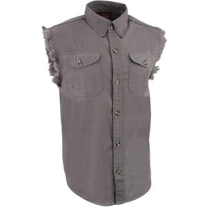 Milwaukee Performance Men's Lightweight Sleeveless Denim Shirt (Grey, XX-Large) Milwaukee Performance Men's Lightweight Sleeveless Denim Shirt (Grey, XX-Large)