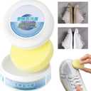 2PCS Multi-Functional Cleaning and Stain Removal Cream,Multi Purpose with Sponge, White Cleaner, Shoes Decontaminate Solid Paste