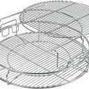 5 Piece Replacement Kit for Big Green Egg XL, Rack for Eggspander 5 Piece Kit Conveggtor Basket 304 Stainless Steel Grill Stack Rack with Removable Cooking System Expander Rack