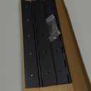 Heavy Duty Piano Hinge 12 Inch x 3 Inch Width, True 0.060'' Thick Stainless Steel Black Piano Hinge for Heavy Duty Cabinet, Door, Toolbox, Wooden Box, Metal Plate, Furniture, Industrial Project