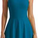 ATTRACO Women Tennis Dress with Shorts Workout Golf Skirts with Pockets Athletic Dresses, XL