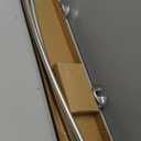 Zenna Home NeverRust Aluminum Permanent-Mount Curved Shower Curtain Rod, 44 to 72 Inches, Nickel