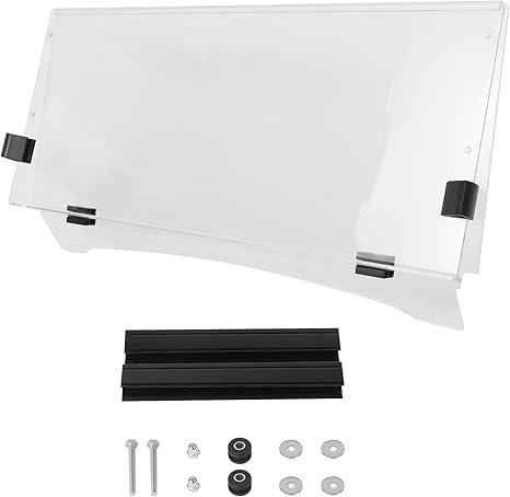 Golf Cart Clear Windshield for Yamaha G29/Drive 2007-2016, Acrylic Fold Down Windscreen, Impact Resistant and Shatterproof