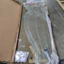 Modern 60" w x 76" h (10Mm) Frameless Double Sliding Shower Door, Tempered Glass Shower Doors, Easy Installation for Walk-in Showers, Black Square Tube Black