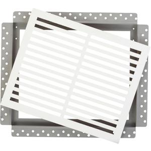 CliqueElite 14"x8" Magnetic Air Return Vent by Luxairy Vents - Flush Mount, Removable Cover, Durable & Paintable, for Ceilings & Walls, Drywall Compatible, Easy Access Panel