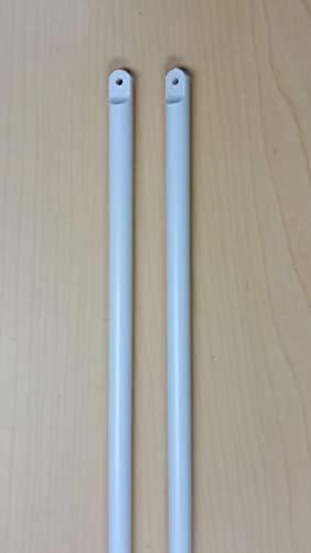Qty 1. WhiteTilt Wand for Blind - Built in Closed Hole Tip (36" Long)