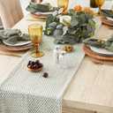 DII Woven Basics Collection 100% Cotton Knit Table Runner, 15x72, Artichoke