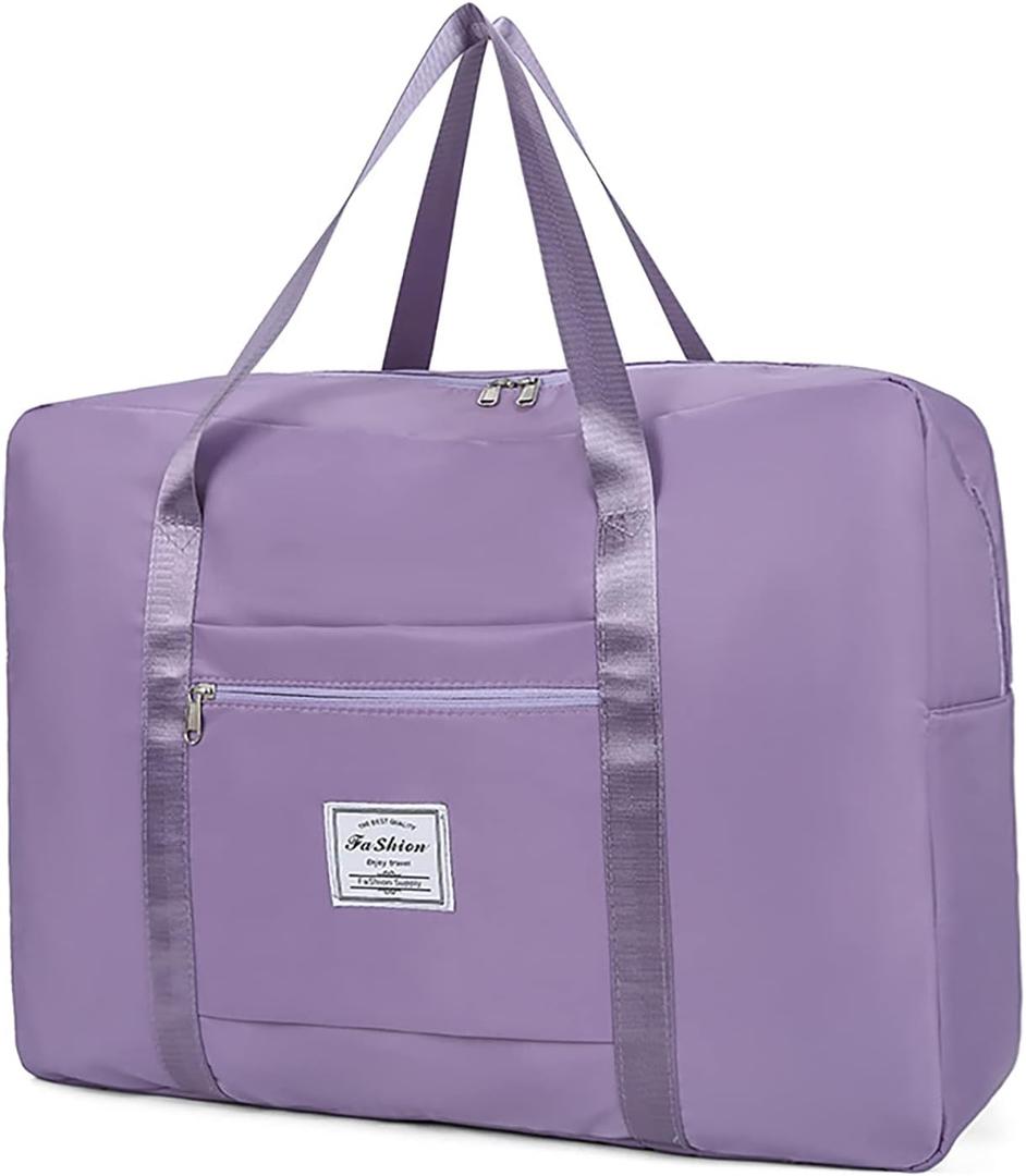 Purple Travel Duffel Bag, Spirit/Frontier Personal Item, 17x13x6 Inches, Water-Resistant, Durable
