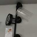 3-Light Bathroom Light Fixtures, Black Bathroom Vanity Light with Clear Glass Shade, Modern Bathroom Wall Lights Over Mirror, Farmhouse Wall Sconces Lighting for Bedroom LivingRoom