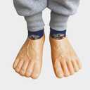 Cabilock 2 Pairs Large Feet Slippers Giant Foot Costume Props for Halloween Masquerade Cosplay Party Comfortable Slip-on Funny Footwear for Adults