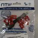 NTW NL-LCPBK10-RD Net-Lock Locking LC Port/Dust Blocker with Black Removal Tool, red, 10 + 1 Key