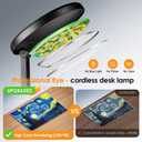 One Fire Battery Operated Lamp, 3600mAh Cordless Lamps Rechargeable Cordless Table Lamp,10 Brightness Rechargeable Lamps Table Lamp, Wireless Battery Lamp Portable Light