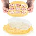 Haakaa Baby Popsicle Mold - Baby Food Maker & Breastmilk Teething Freezer Tray - BPA Free Silicone-Yellow (Banana)