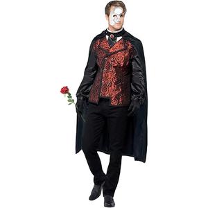 Men's Dark Opera Masquerade Costume XL
