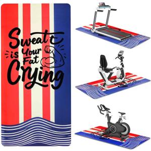 Treadmill Mat|Extra Large 76''x36''| 6mm Super Thick Noise Reducing Heavy Duty Walking Mat Treadmill for Hardwood Floors,Carpet Floors,Wood Floor,Concrete,Tile Floor 