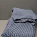 Chunky Knit Blue Throw Blanket for Couch Soft Cozy Large Thick Knitted Throw Blankets for Sofa Bed Cute Decorative Throw Blanket for Living Room, 60"x 80", Light Blue