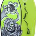 Bodyboard with Wrist Leash Lightweight Body Board for Adults with EPS Core 33 Inch Choose Color