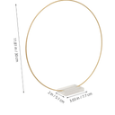 10Pcs Metal Floral Hoop Centerpiece with Acrylic Base Gold Wreath Rings for DIY Wedding Decor and Party Table Enhancements Metal Hoops for Crafts and Centerpieces