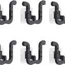 6Pcs Self-Adhesive Wall Slipper Rack Durable Foldable No-Drill Installation for Door Cupboard Bathroom Kitchen Home Organizer Water-Resistant