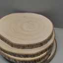 8 Pcs Wood Slices 9-10 Inches Natural Wood Rounds,Unfinished Centerpieces for Tables,Round Wooden Discs,Wooden Slices for Centerpieces/Crafts,Baby Shower,WeddingTable Decor, Forest Decor