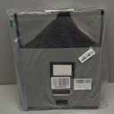 Collapsible File Box with Lid & Plastic Slide - Hanging Document Organizer for Office/Home, 14.96x12.6x10.83 Inch,Black, 2 Pack (No Folders Included)