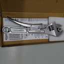 Amazon Basics Locking Adjustable Wrench, 10 inch x 2.7 inch x 0.75 inch