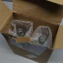 2 Pack Glass Spray Bottles with Silicone Sleeve, 16 oz Empty Refillable Containers with Adjustable Spray Nozzles, Spray Bottles for Hair, Cleaning Solutions and Plants White