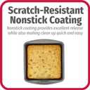 GoodCook Everyday Nonstick Steel Square Pan, 8", Gray